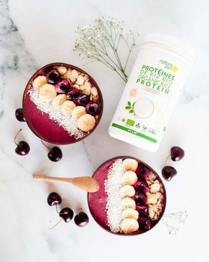 Photo by Nature Zen a couple of bowls of food on a table