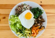 “나만의 건강한 식단, 작게 시작해 크게 실천하기” egg on white ceramic plate